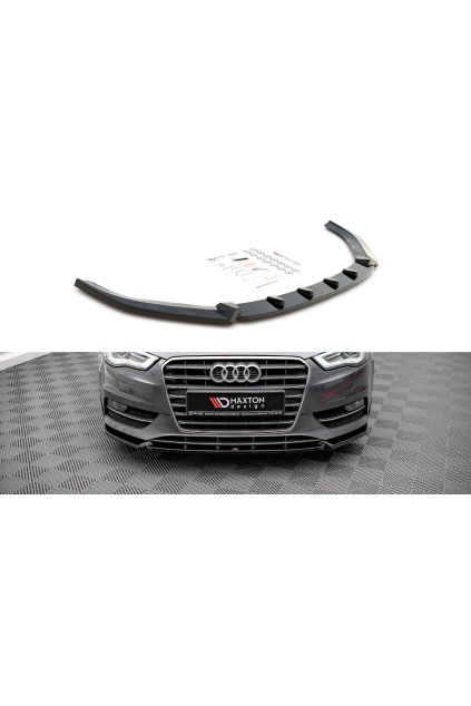 Maxton Design spoiler pod přední nárazník pro Audi A3 8V, carbon-Look, Sportback