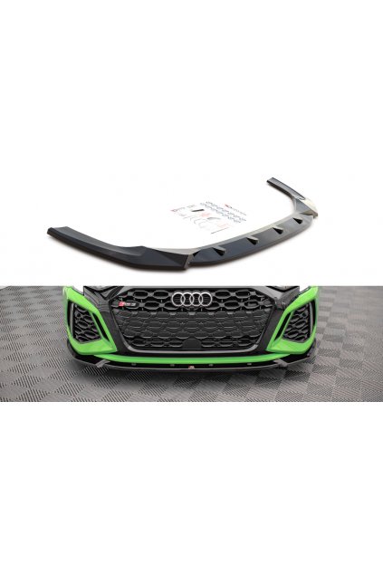 Maxton Design spoiler pod přední nárazník pro Audi RS3 8Y, carbon-Look