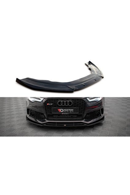 Maxton Design spoiler pod přední nárazník pro Audi A6 C7, carbon-Look, vzhled RS6