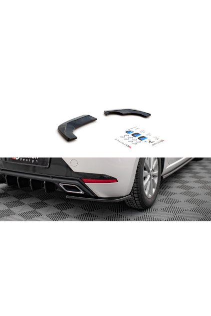 Maxton Design boční difuzory pod zadní nárazník pro Seat Ibiza Mk5, carbon-Look