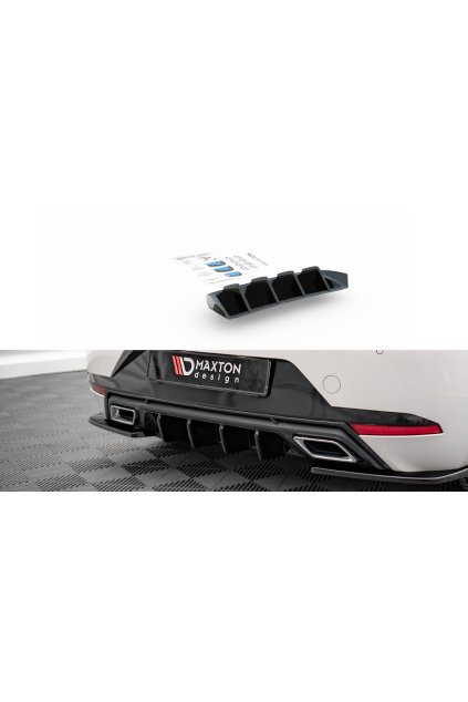 Maxton Design vložka zadního nárazníku pro Seat Ibiza Mk5, černý lesklý plast ABS
