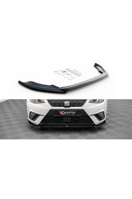 Maxton Design spoiler pod přední nárazník ver.3 pro Seat Ibiza Mk5, carbon-Look
