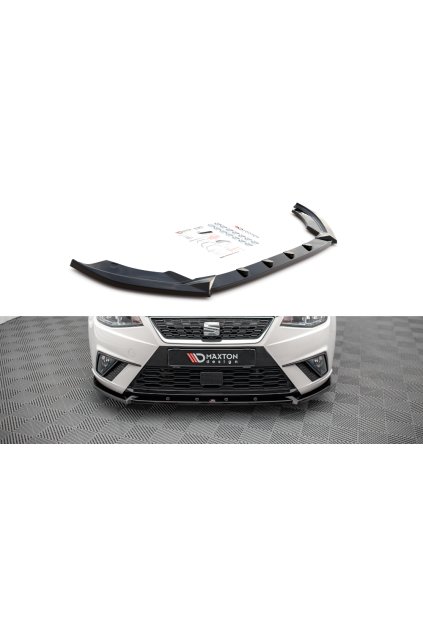 Maxton Design spoiler pod přední nárazník pro Seat Ibiza Mk5, černý lesklý plast ABS