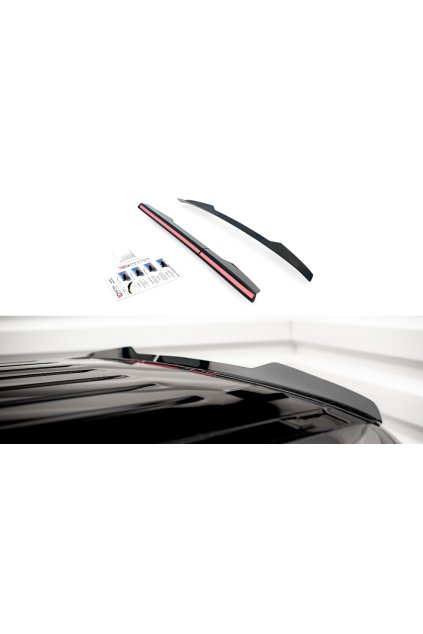 Maxton Design prodloužení spoileru pro Peugeot Partner Mk3, carbon-Look