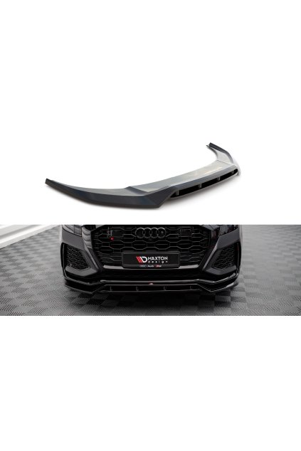 Maxton Design spoiler pod přední nárazník ver.3 pro Audi RSQ8 Mk1, carbon-Look