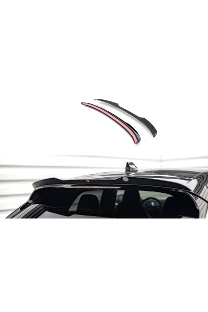 Maxton Design horní prodloužení spoileru pro Ford Mustang Mach-E Mk1, černý lesklý plast ABS