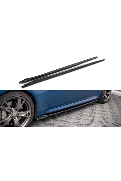 Maxton Design difuzory pod boční prahy pro Infiniti G37, carbon-Look, Coupe