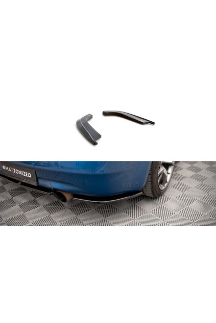 Maxton Design boční difuzory pod zadní nárazník pro Infiniti G37, černý lesklý plast ABS, Coupe