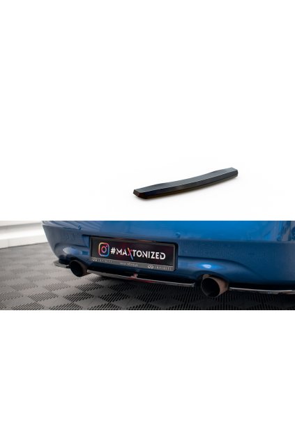 Maxton Design středový spoiler pod zadní nárazník pro Infiniti G37, černý lesklý plast ABS