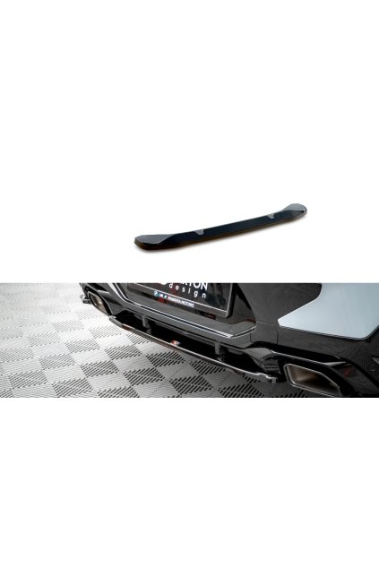 Maxton Design středový spoiler pod zadní nárazník pro BMW X4 G02 Facelift, carbon-Look