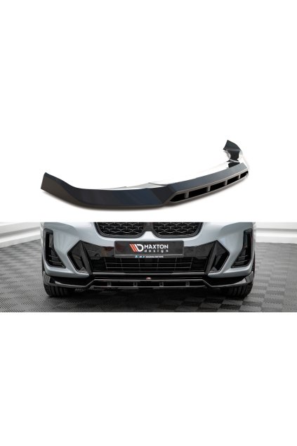 Maxton Design spoiler pod přední nárazník pro BMW X4 G02 Facelift, carbon-Look