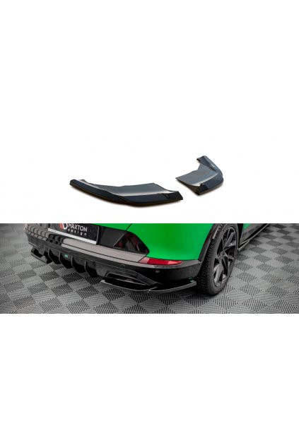 Maxton Design boční difuzory pod zadní nárazník ver.2 pro Cupra Formentor Mk1, černý lesklý plast ABS, pouze pro verze s 150 a 190 HP