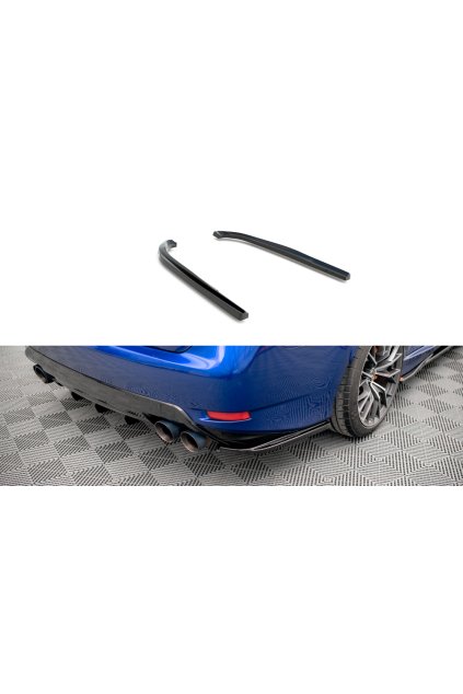 Maxton Design boční difuzory pod zadní nárazník pro Lexus GS F Mk4 Facelift, černý lesklý plast ABS