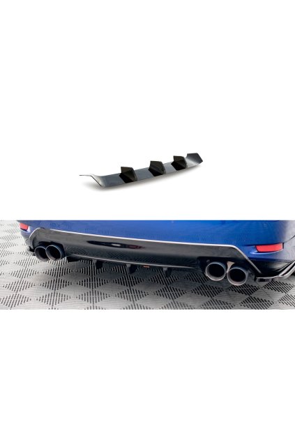 Maxton Design vložka zadního nárazníku pro Lexus GS F Mk4 Facelift, carbon-Look