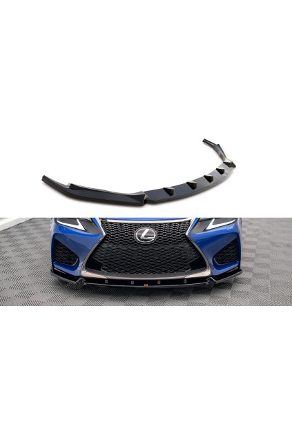 Maxton Design spoiler pod přední nárazník pro Lexus GS F Mk4 Facelift, carbon-Look