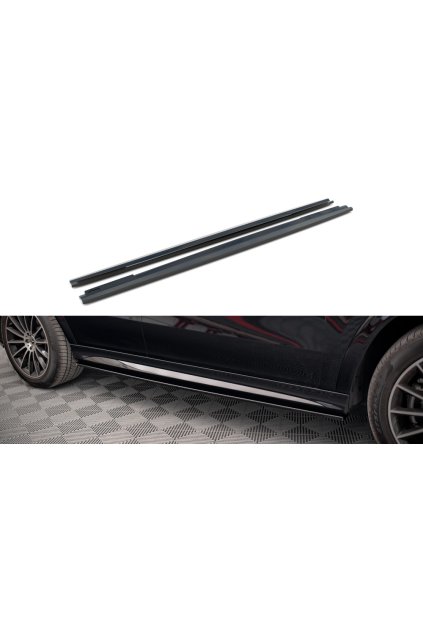 Maxton Design difuzory pod boční prahy pro Mercedes GLE Coupe C167, plast ABS bez povrchové úpravy, AMG-Line