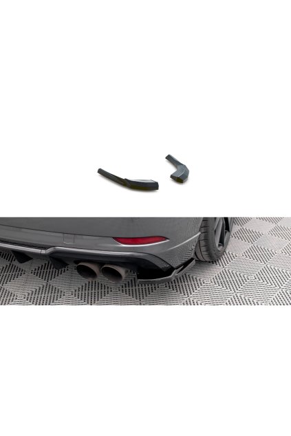 Maxton Design boční difuzory pod zadní nárazník pro Audi S3 8V FL, černý lesklý plast ABS, Sportback
