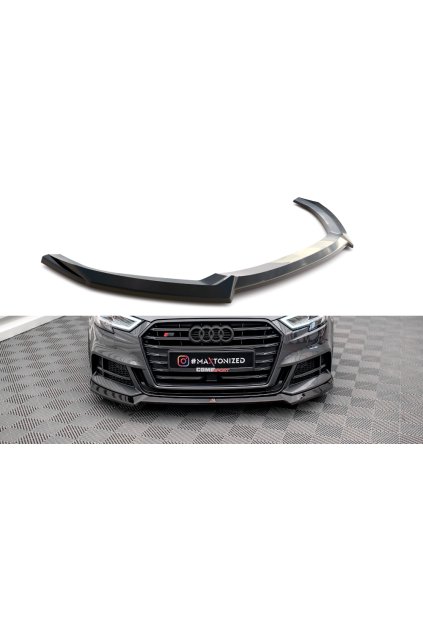 Maxton Design spoiler pod přední nárazník ver.3 pro Audi S3 8V FL, carbon-Look, Sportback