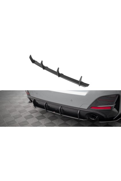 Maxton Design "Street Pro" difuzor zadního nárazníku pro BMW řada 4 G26 M-Pack, plast ABS bez povrchové úpravy, s černou a červenou linkou