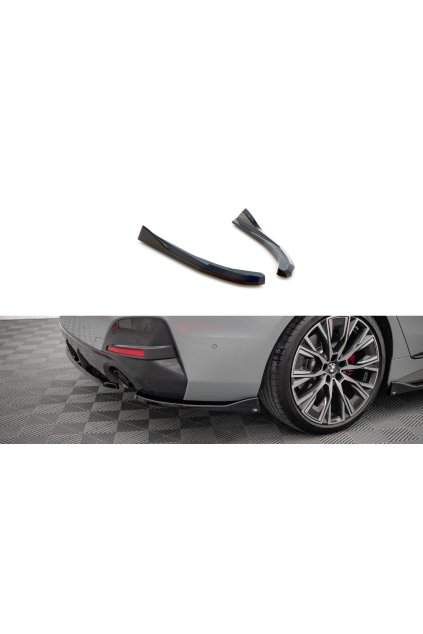 Maxton Design boční difuzory pod zadní nárazník ver.2 pro BMW řada 4 G26 M-Pack, černý lesklý plast ABS