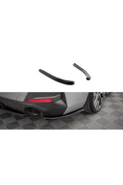 Maxton Design boční difuzory pod zadní nárazník ver.1 pro BMW řada 4 G26 M-Pack, černý lesklý plast ABS