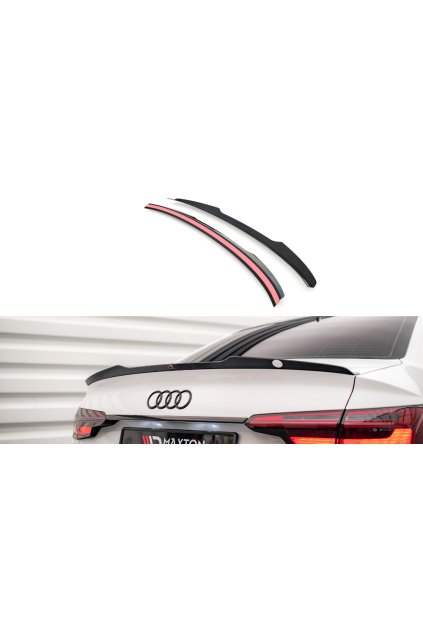 Maxton Design prodloužení spoileru pro Audi A4 B9 FL, carbon-Look