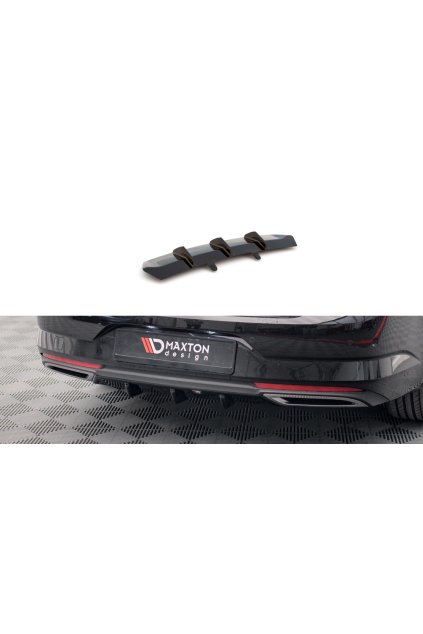 Maxton Design vložka zadního nárazníku pro Renault Talisman, carbon-Look