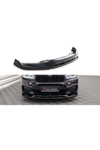 Maxton Design spoiler pod přední nárazník ver.3 pro BMW X6 F16, carbon-Look, M-Pack