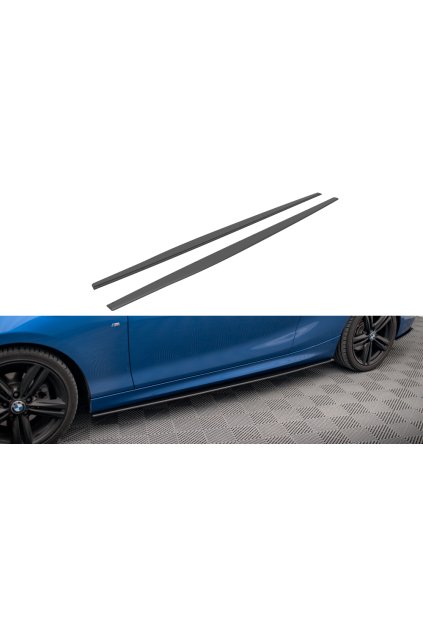 Maxton Design "Street Pro" difuzory pod boční prahy pro BMW řada 2 F22, plast ABS bez povrchové úpravy, M-pack