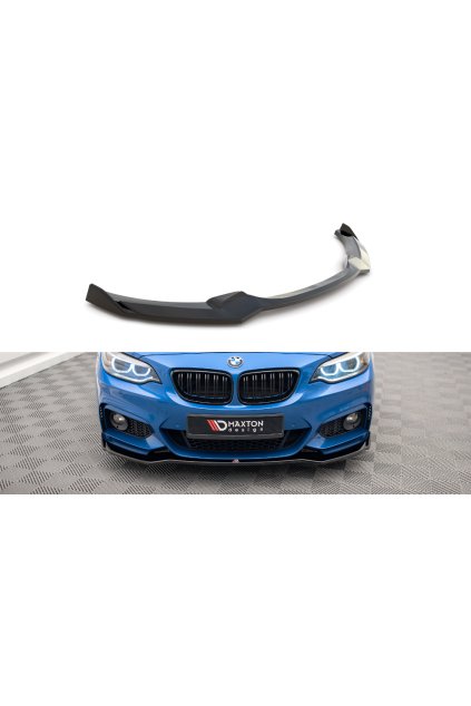 Maxton Design spoiler pod přední nárazník pro BMW řada 2 F22, carbon-Look, M-pack