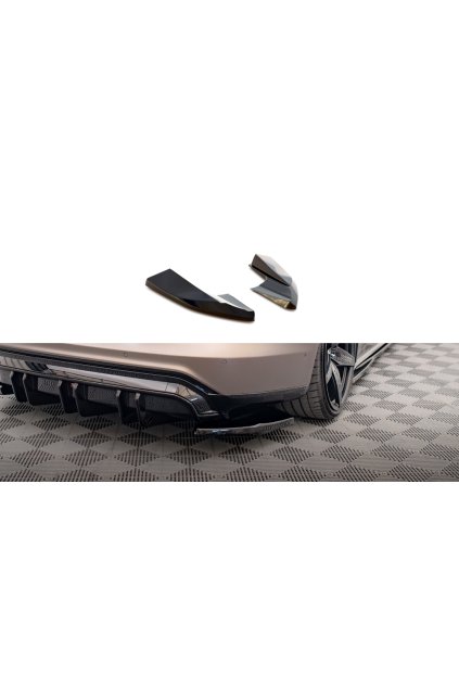 Maxton Design boční difuzory pod zadní nárazník ver.2 pro Audi e-tron GT / RS GT Mk1, carbon-Look
