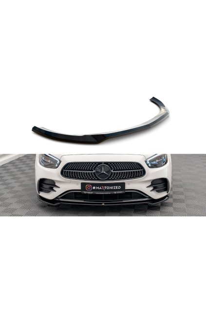 Maxton Design spoiler pod přední nárazník pro Mercedes třída E W213 FL/AMG-Line/Sedan, carbon-Look