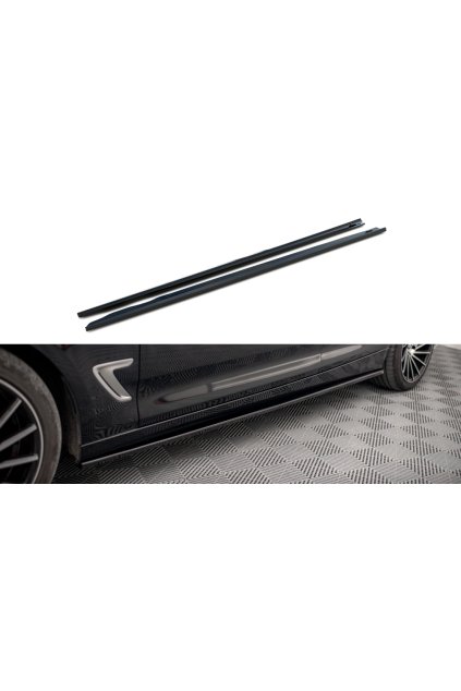 Maxton Design difuzory pod boční prahy pro BMW řada 3 GT F34, carbon-Look