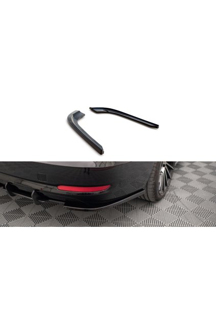 Maxton Design boční difuzory pod zadní nárazník pro BMW řada 3 GT F34, carbon-Look