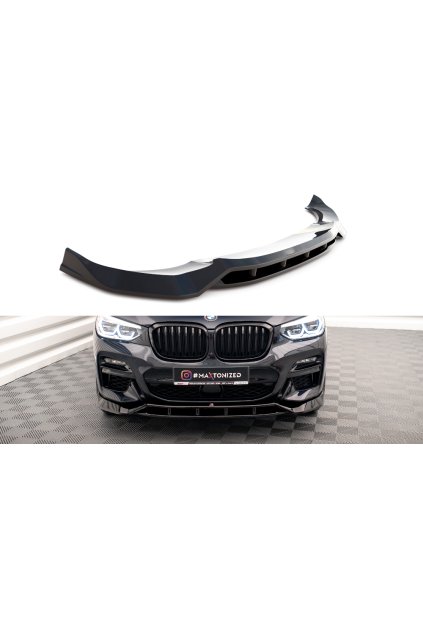 Maxton Design spoiler pod přední nárazník pro BMW X3 G01, černý lesklý plast ABS, M40d