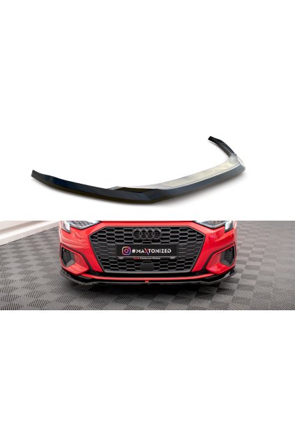 Maxton Design spoiler pod přední nárazník ver.2 pro Audi A3 8Y, carbon-Look