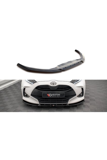 Maxton Design spoiler pod přední nárazník ver.2 pro Toyota Yaris Mk4, carbon-Look