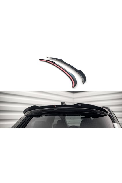 Maxton Design prodloužení spoileru ver.2 pro Toyota Yaris Mk4, černý lesklý plast ABS