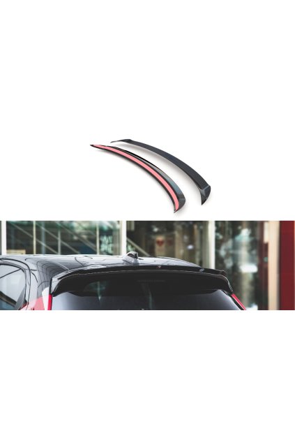 Maxton Design prodloužení spoileru pro Toyota Yaris Mk4, carbon-Look