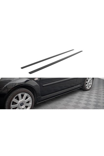 Maxton Design "Street Pro" difuzory pod boční prahy pro Ford Fiesta ST Mk6, plast ABS bez povrchové úpravy