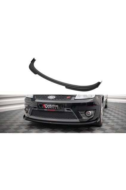 Maxton Design "Street Pro" spoiler pod přední nárazník s křidélky ver.1 pro Ford Fiesta ST Mk6, plast ABS bez povrchové úpravy