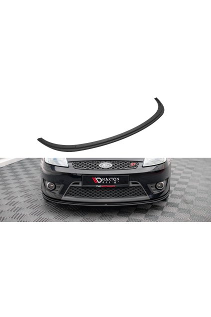 Maxton Design "Street Pro" spoiler pod přední nárazník pro Ford Fiesta ST Mk6, plast ABS bez povrchové úpravy, s červenou linkou