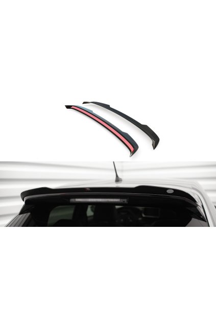 Maxton Design prodloužení spoileru ver.2 pro Peugeot 208 Mk2, černý lesklý plast ABS