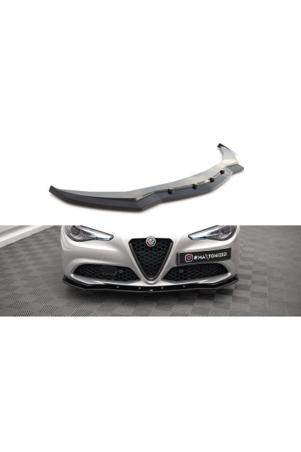 Maxton Design spoiler pod přední nárazník pro Alfa Romeo Giulia Sport, plast ABS bez povrchové úpravy