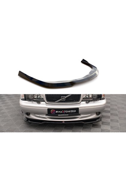 Maxton Design spoiler pod přední nárazník ver.2 pro Volvo C70 Mk1, černý lesklý plast ABS
