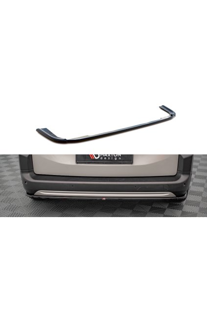 Maxton Design středový spoiler zadního nárazníku pro Citroen Berlingo Mk3, carbon-Look