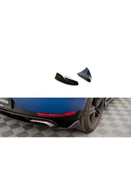 Maxton Design boční difuzory pod zadní nárazník pro Porsche Macan Mk1, carbon-Look