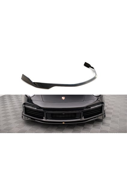 Maxton Design spoiler pod přední nárazník pro Porsche 911 992 Turbo S, plast ABS bez povrchové úpravy