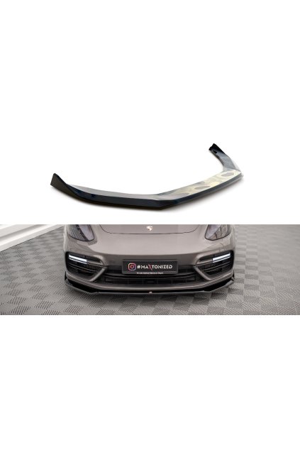 Maxton Design spoiler pod přední nárazník ver.2 pro Porsche Panamera 971 E-Hybrid, carbon-Look