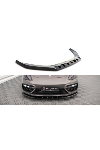 Maxton Design spoiler pod přední nárazník pro Porsche Panamera 971 E-Hybrid, carbon-Look